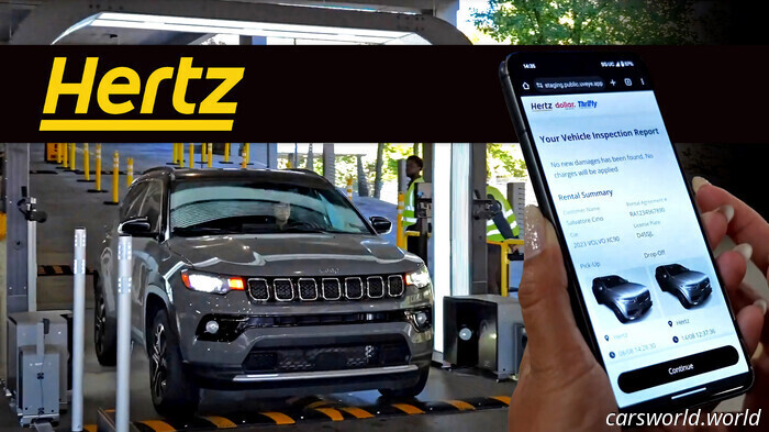 Ningún Rasguño O Golpe Escapa Del Túnel Impulsado Por IA De Hertz Para Su Alquiler | Carscoops